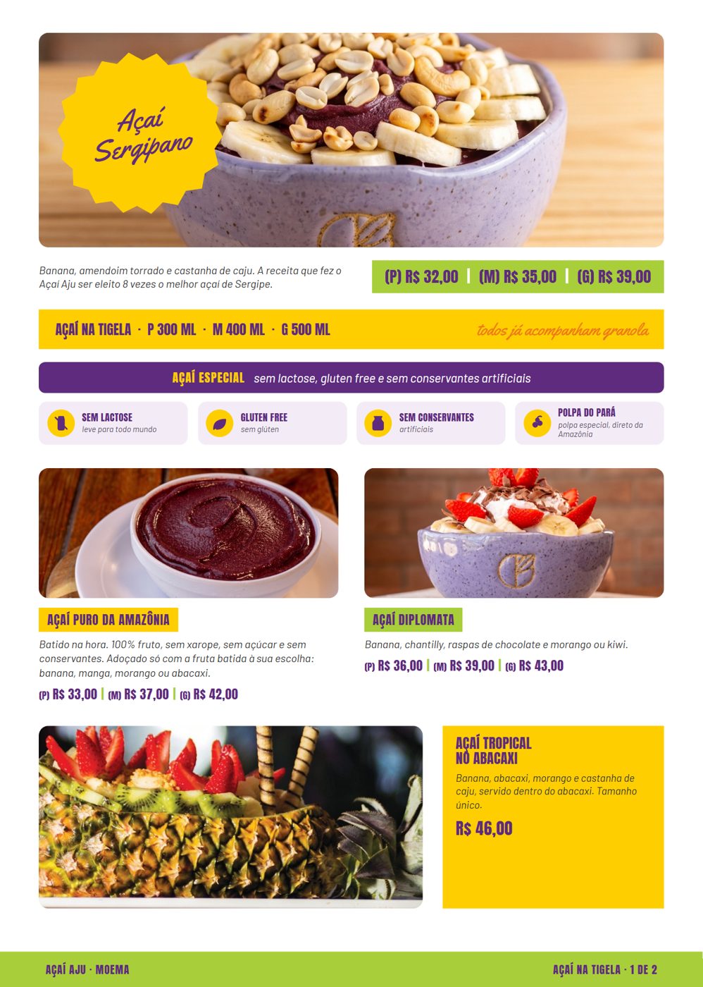 Açaí na tigela, página 1
